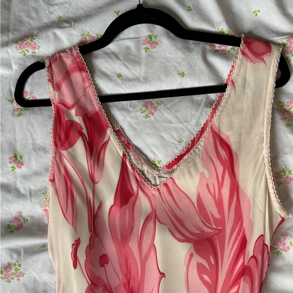 Vintage Floral Y2K Dress Gown - Picture 14 of 15